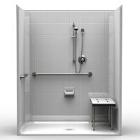 Best Bath Systems ADA Compliant Showers in 63" X 37"