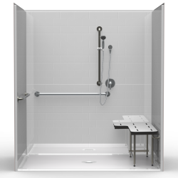 Rendering of 5LBS27248A1B roll-in shower.